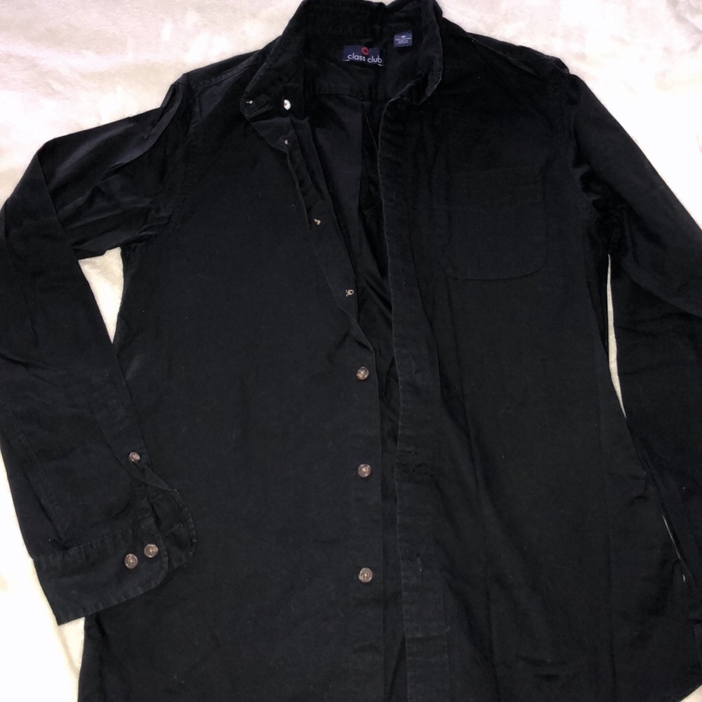 Long sleeve boys button down